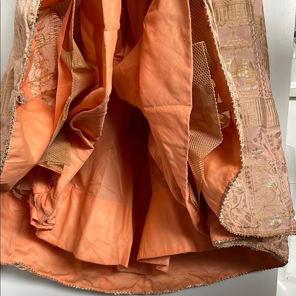 Indian/ Pakistani Magenta and peach women’s size s lehenga, traditional dress - Picture 13 of 16